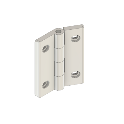 MODULAR SOLUTIONS ALUMINUM HINGE<br>45 BUTT W/HARDWARE